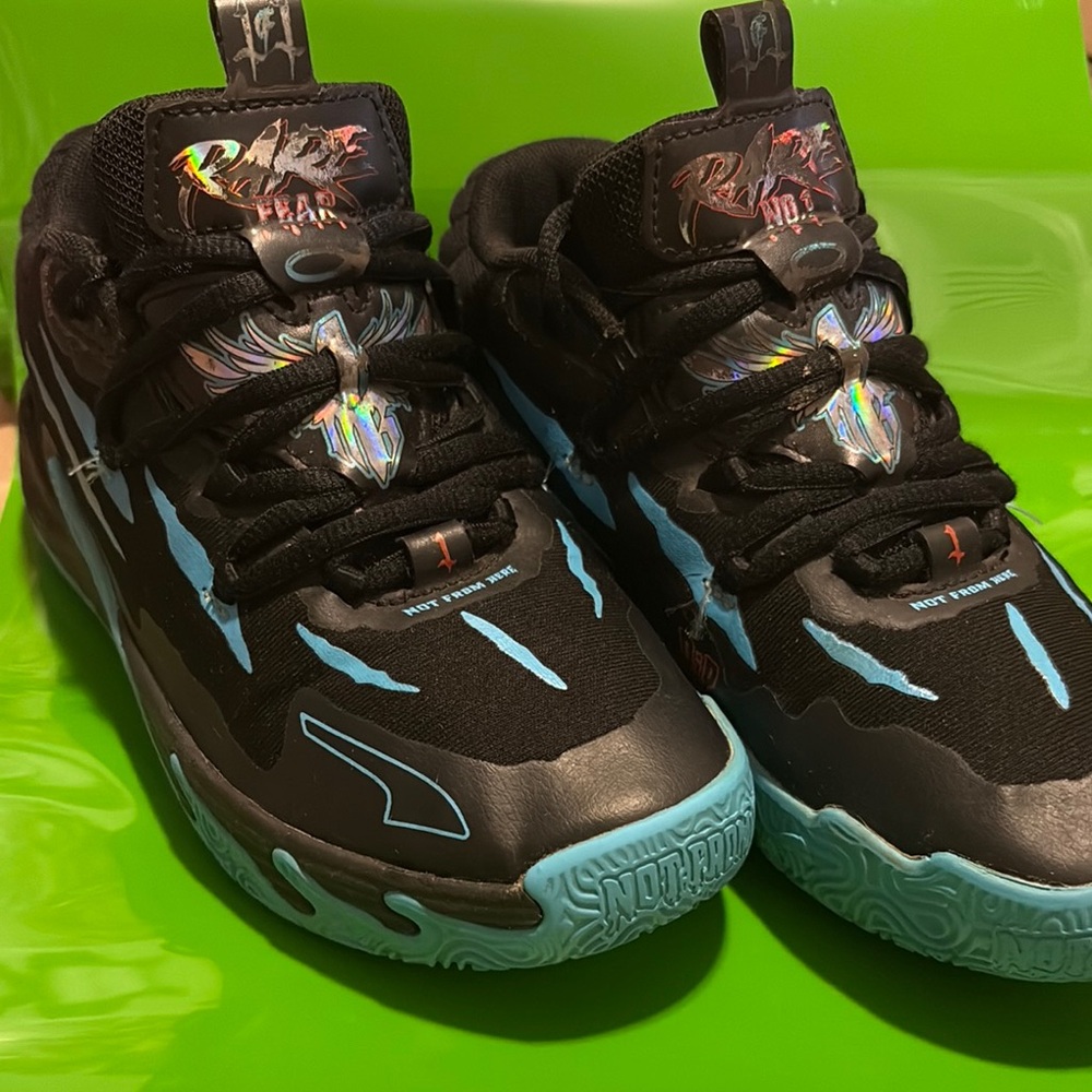 Black and Blue Athletic Sneakers